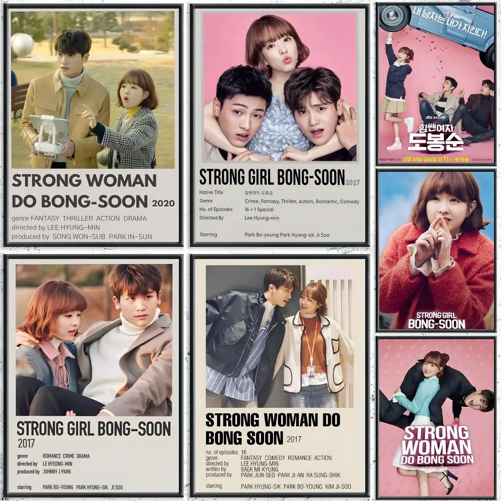 Trending TV Series S-Strong Girl Bong-soonS Poster HD Self-Adhesive No Residue After Removal Ideal for All Kinds of Wall Decor