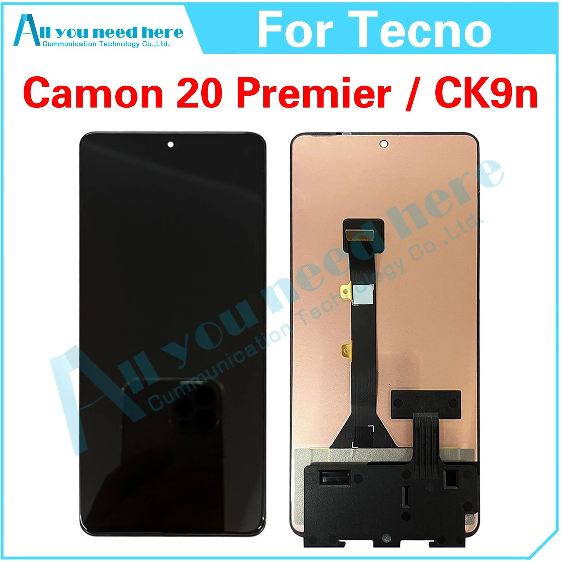 100% Test For Tecno Camon 20 Premier CK9 CK9n Camon20Premier Camon20Pro LCD Display Touch Screen Digitizer Assembly Replacement