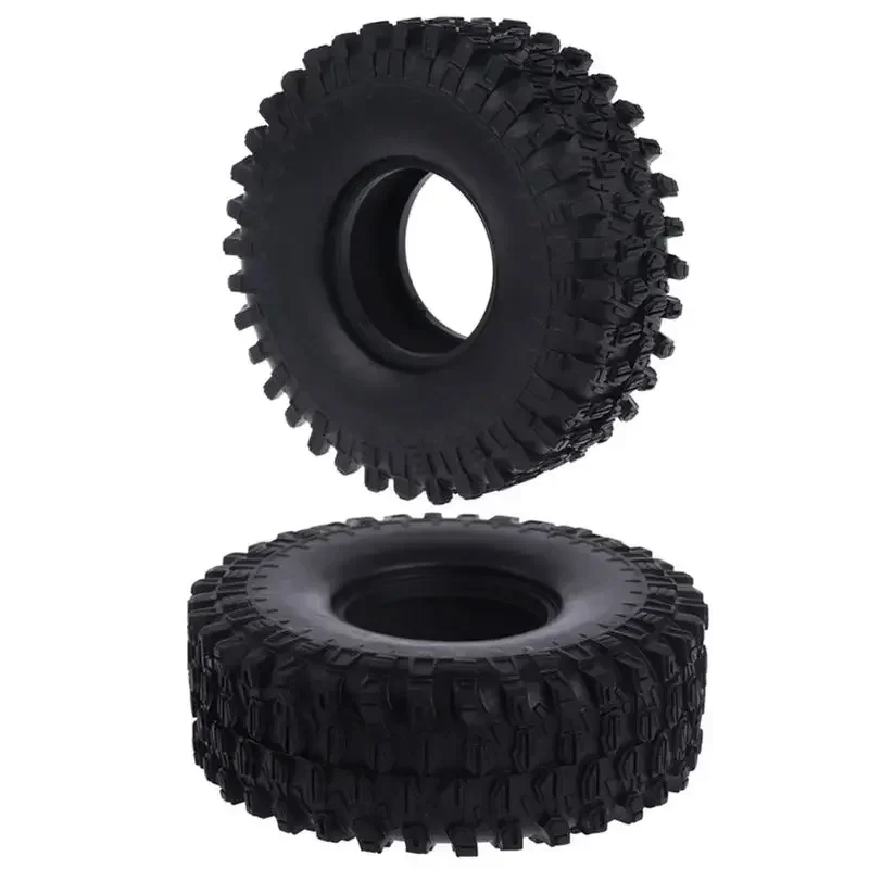 4pcs 1/10 RC Cars Rubber Tires 1.9inch 120*42mm Wheel Tyres for 1:10 Rock Crawler Axial SCX10 II 90046 RR10 WRAITH Trxs TRX4