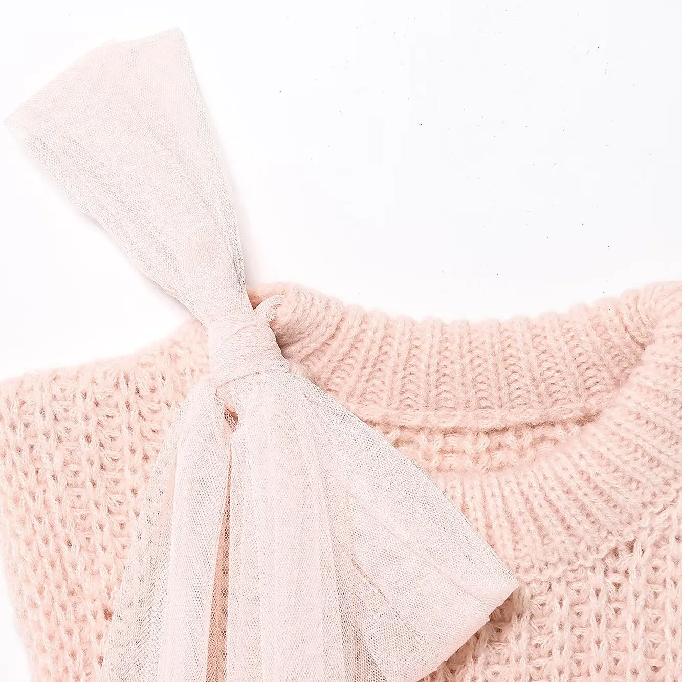 

JNLEAOG женский вязаный топ с жестким сетчатым узлом, осенний новый европейский облегающий топ из полиэфирного волокна