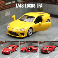 1/43 Lexus LFA Toy Car Model For Children MSZ Diecast Metal Vehicle Miniature Pull Back Collection Gift For Kid Boys Match Box