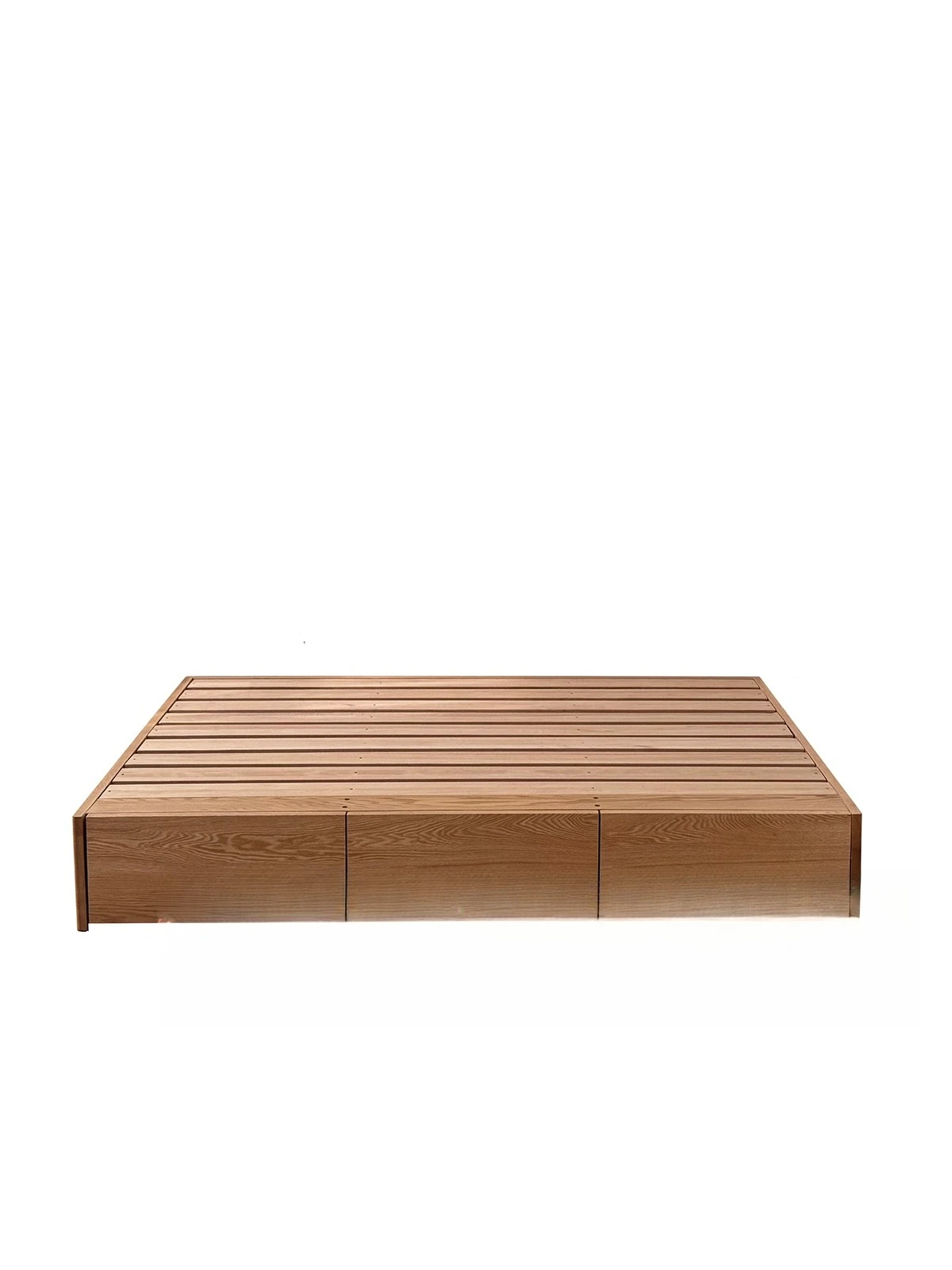 

Log wind North American red oak solid wood high box large drawer storage bed small apartment without bedside children's bed