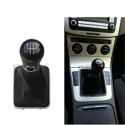 5 6 speed Gear Shift Knob Lever Shifter Stick Gaiter Boot Cover Collar For Volkswagen VW Passat B7 2011 2012 2013 2014 2015
