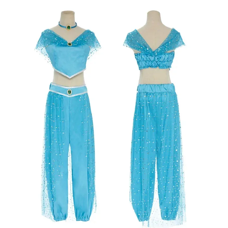Anime Cosplay Women Princess Outfit Jasmine Ball Gown Dress Aladdin Cosplay Costume For Adult Stage Costumes Carnival Party 72th - view 4
