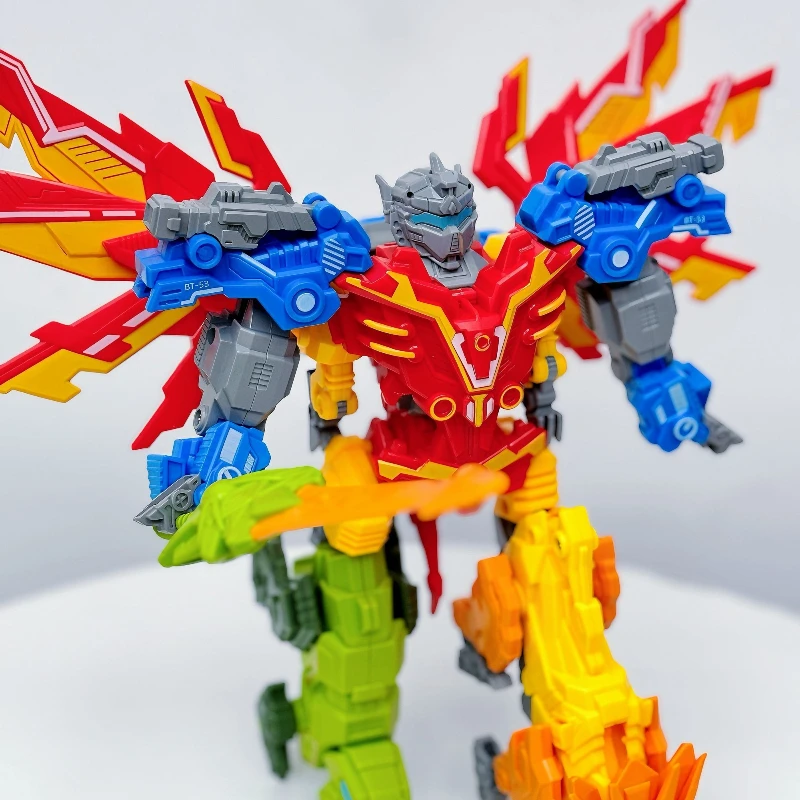 Robot de deformación 5 en 1, juguetes de modelo de plástico DIY, interacción de juegos para niños, juguetes para niños, regalos de Navidad, regalos de cumpleaños para invitados 6-12 +