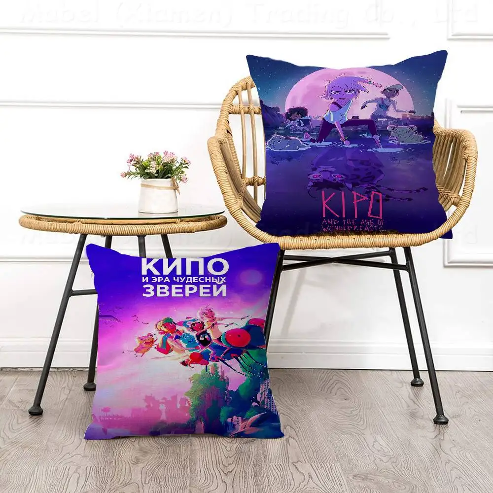 

K-Kipo And The Age Of Wonderbeasts Office Cushion Pillowcase Car Cushion Cover45X45CM Lumbar Pillowcase Sofa Pillowcover