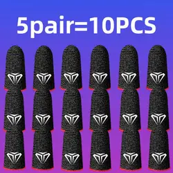 5pair(10pcs) Finger Sleeves Phone Gaming Hand Antiskid Controller Gloves Anti Sweat Breathable Seamless Touchscreen Finger Cover