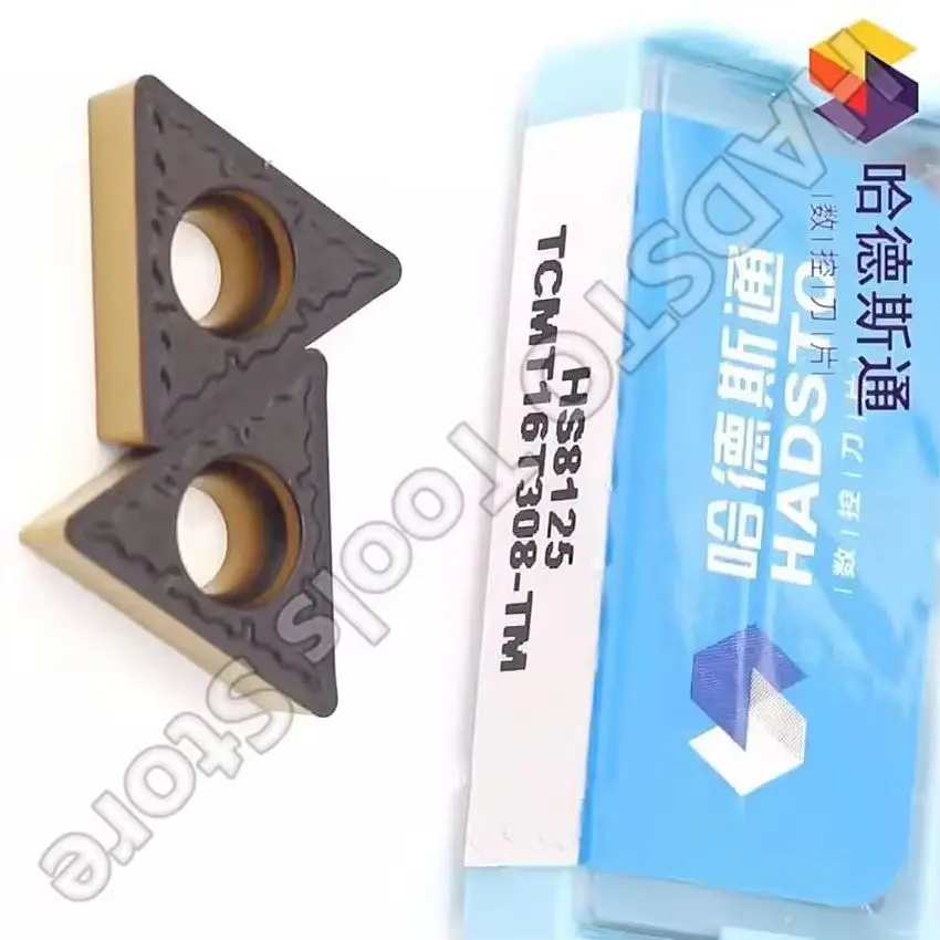 

TCMT16T308-TM HS8125 TCMT16T308-TM TCMT16T308 TCMT32.52 HADSTO Твердосплавные вставки с ЧПУ Токарные вставки Для стали 10 шт./кор.