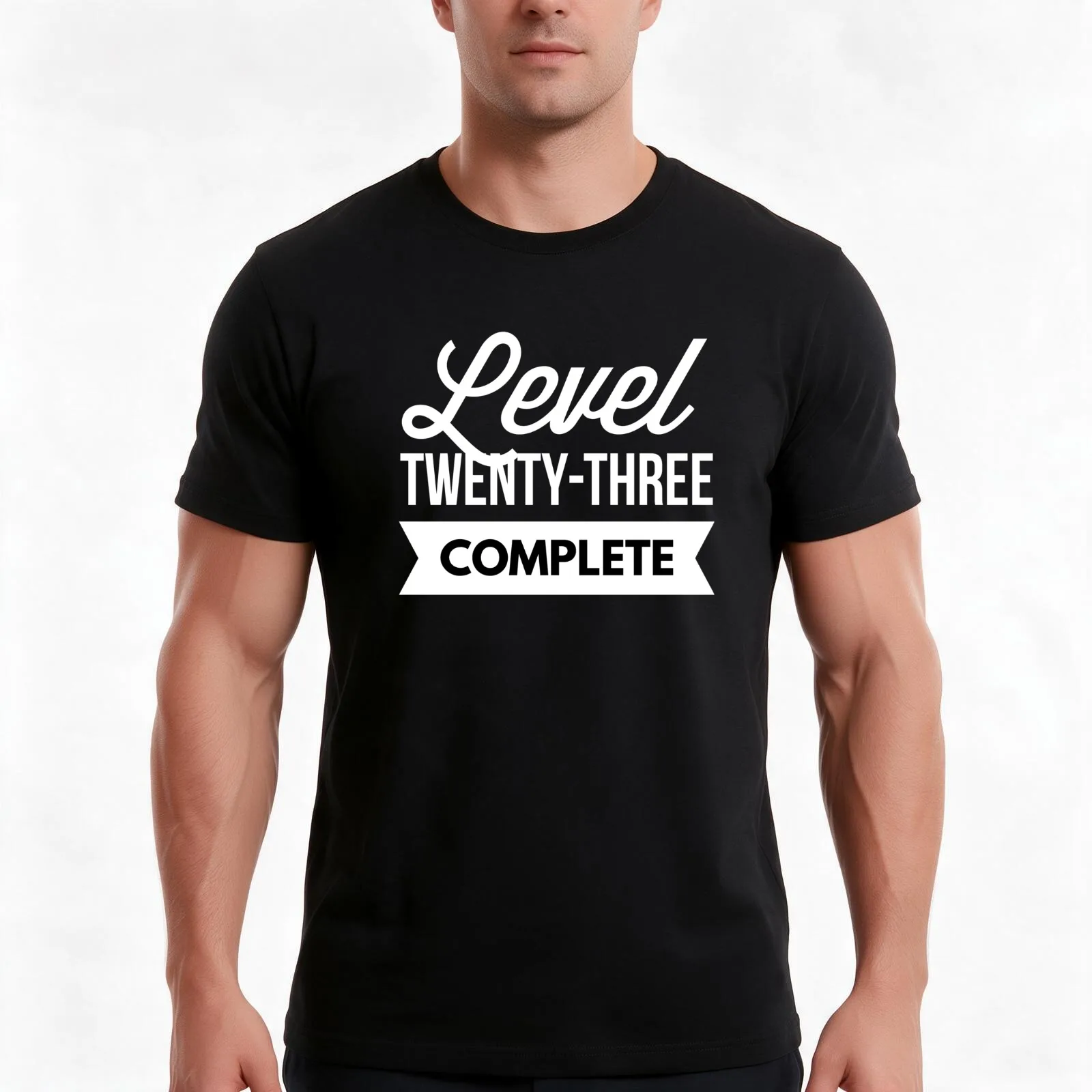 Level 23 complete T-Shirt Summer Casual Cotton Tee Oversized Streetwear Tops Vintage Graphic Print Loose Fit Short Sleeve