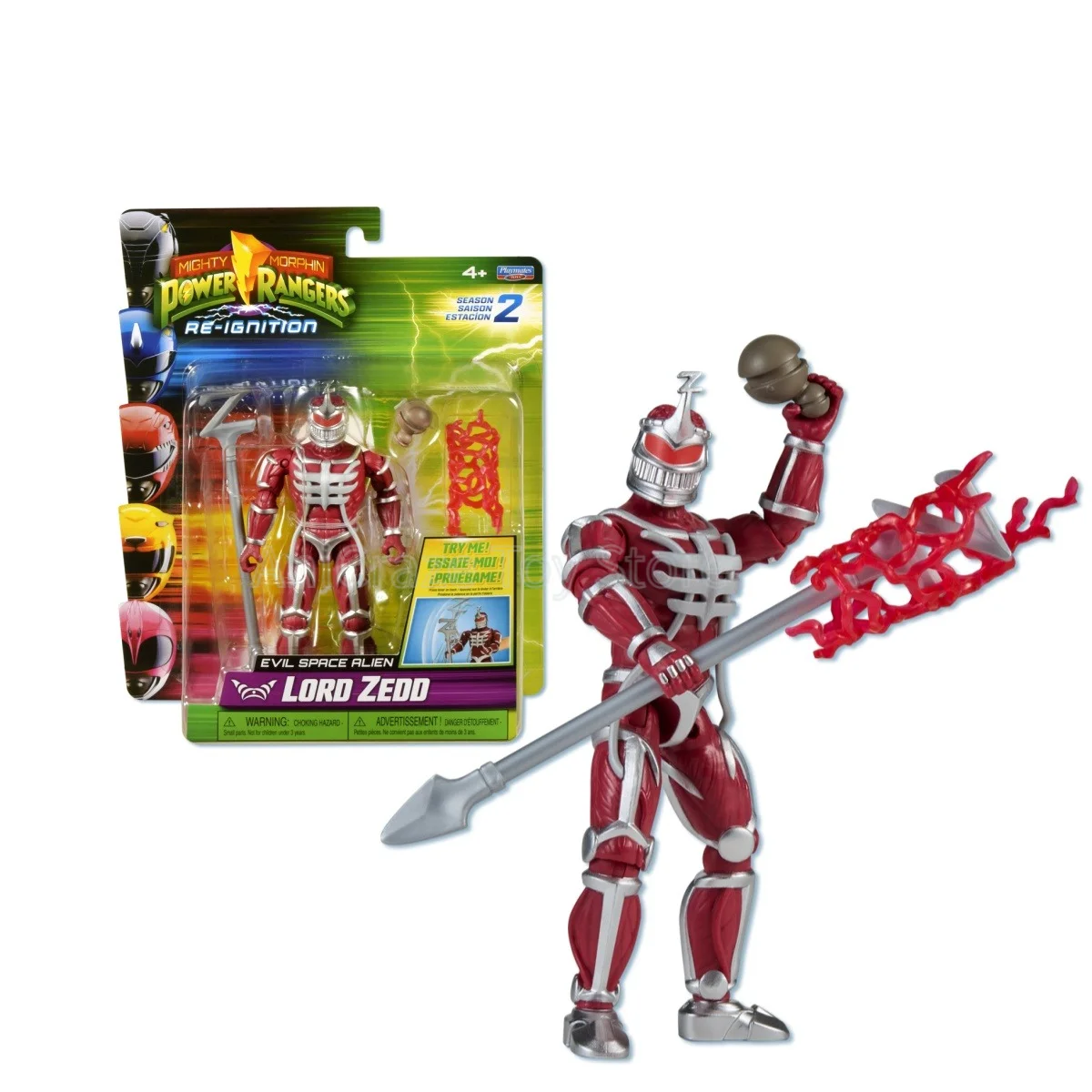 Model Kit Power Rangers - โมเดลแอคชั่นฟิกเกอร์ Mighty Morphin Power Rangers ไวท์เรนเจอร์