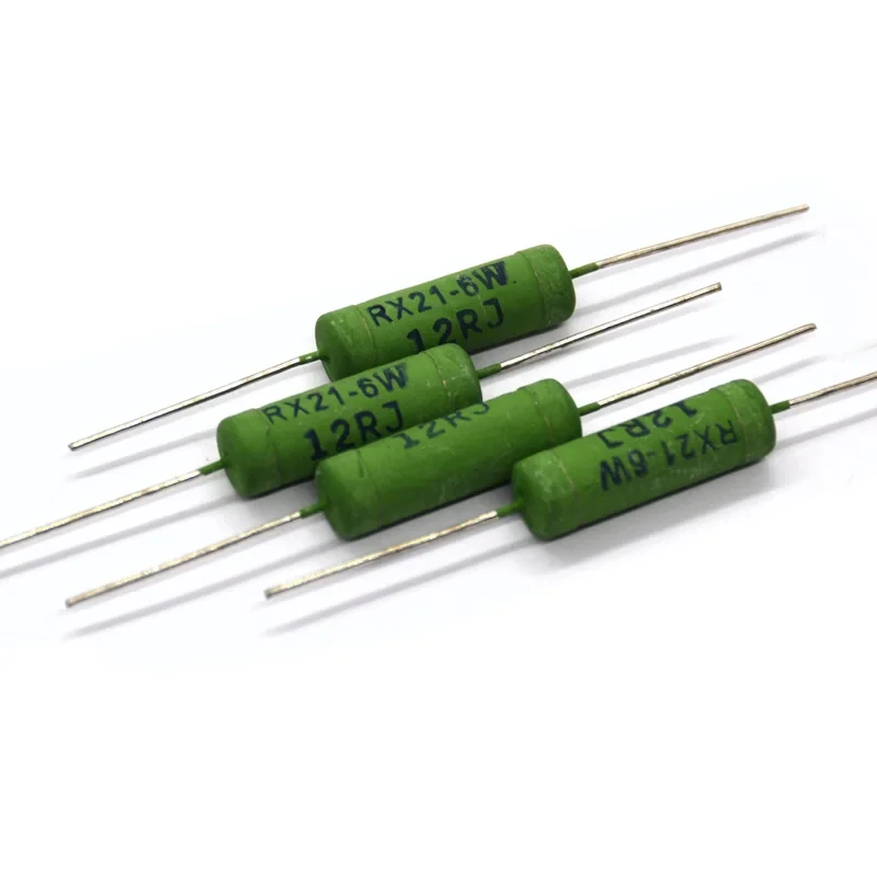 10PCS RX21 5W 6W 10W Wire Wound Resistance 5% 0.1~33K 3 4.7 10 22 27 47 100 120 180 200 220 270 330R 360 510 1K 10K 12K 15K Ohm