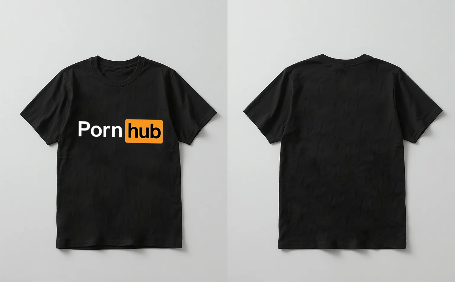 Pornhub قميص مطبوع 2025 جديد القطن الأبيض المحملة R شعار تصميم الشارع الشهير للجنسين عادية كم قصير أفضل الرجال النساء الموضة الحضرية #3