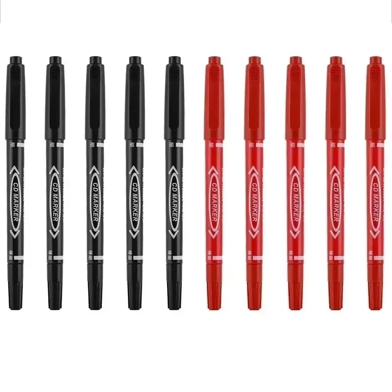 10 Pack Double Sided Marker Pen Set Waterproof Paint Pens DIY Graffiti For Wood Glass Plastic Leather Stationery School Supplies