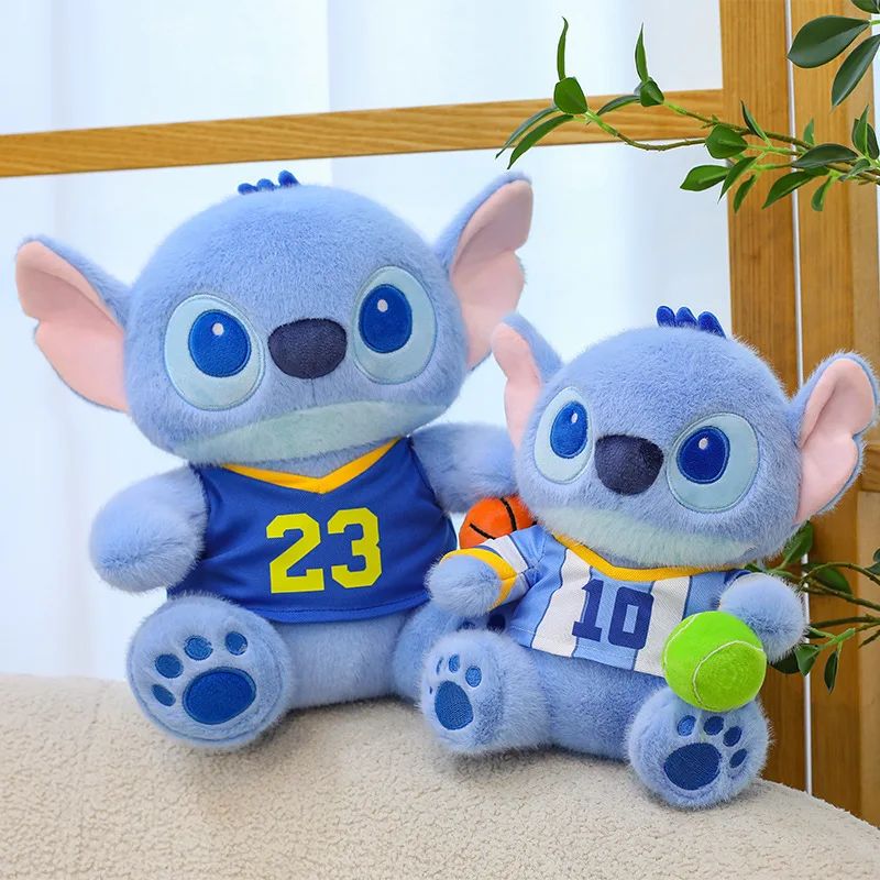 Kawaii Disney Stitch Plüschtier, gefüllte Puppe, Kuschelkissen, süßes Plüschtier für Kinder, Geburtstagsgeschenk, weiches Teddybär-Stil, Tier