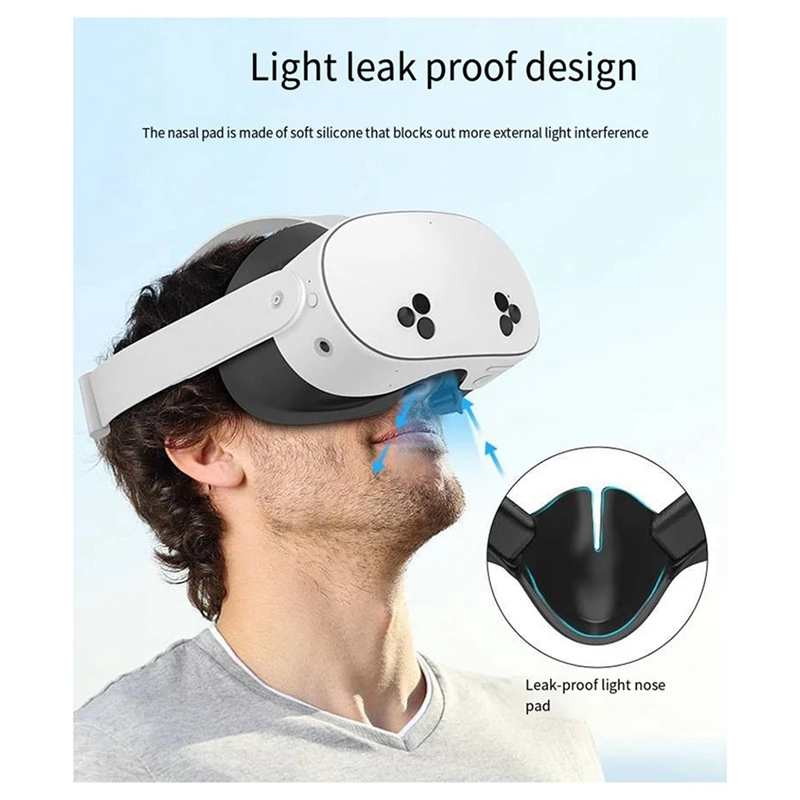 Mask Face Pad For Oculus Quest 3S Cushion Mask Protector Eye Pad For Meta Quest 3 S Accessories