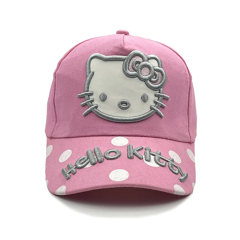 

Hello Kitty Anime Kawaii Sanrio Sun Hat Cute Cartoon Kt Cat Ins Fashion Baseball Cap Y2K Uv Protection Toys Gifts for Kids