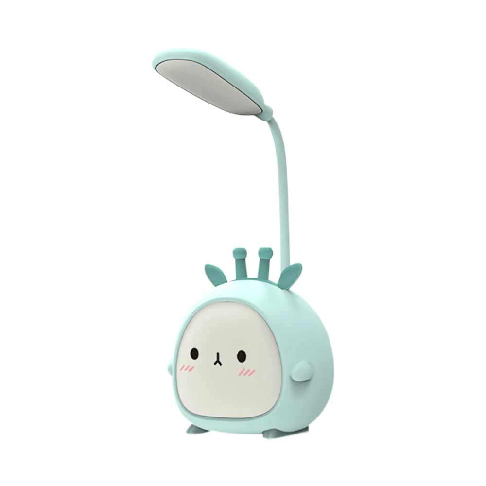 New LED Desk Lamp Rabbit Light Cute Animals Cartoon Lamp USB Rechargeable LED Reading Light Eye Protection Colorful Night Light