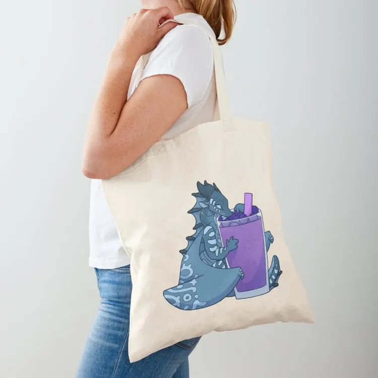 Tsunami with Blueberry Smoothie Tote Bag