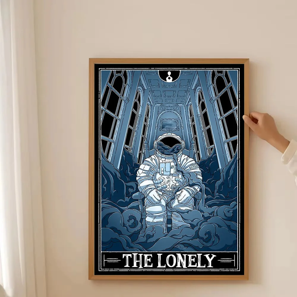 رائد الفضاء الفضائي قماش جدار الفن غالاكسي سديم اللوحة الخيال العلمي المشارك ديكور المنزل الحديثة مجردة الفن الطباعة #3