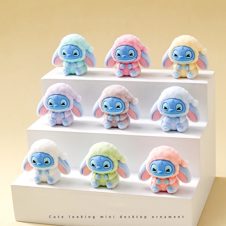 

Disney Stitch Series Mini Doll Cute Stitch Diy Pendant Accessories Flocking Stitch Collection Model Doll Toy Gifts toys