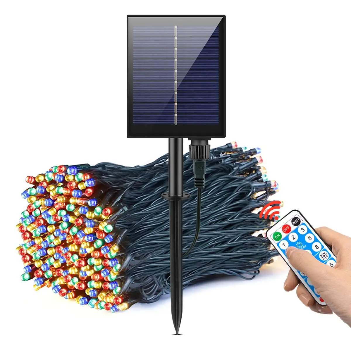 Durable Solar Power Outdoor LED String Light Waterproof Fairy Light Strip Solar Garland For Patio Wedding Christmas Garden Decor