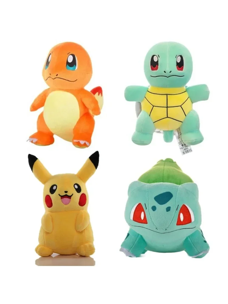 16-25CM Pokémon Knuffel Pikachu Gengar Raichu Squirtle Eevee Charmander Bulbasaur Mewtwo Kinderen Verjaardag Kerstcadeaus - afbeelding 2