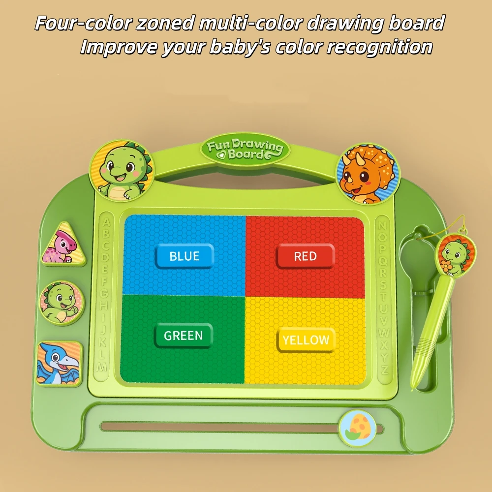 Gekleurd magnetisch tekenbord voor kinderen, graffiti uitwisbaar tekenbord, magnetische zuigkracht stimuleert schildertalent aan