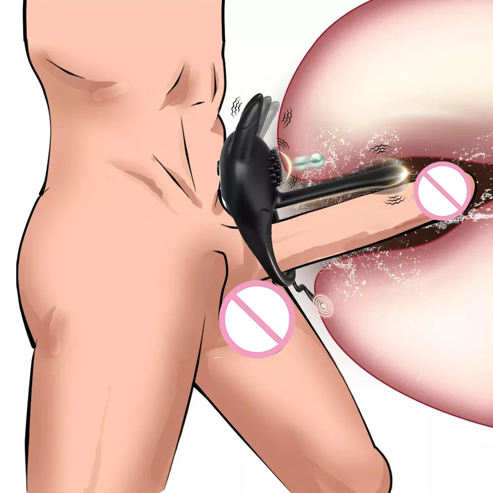 تهتز حلقة القضيب ألعاب مثيرة للأزواج الرجال الذكور القضيب مدلك تأخير القذف خاتم الديك البظر G بقعة تحفيز 18 +