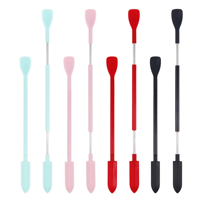 1Pcs Silicone Double Head Scraper Cosmetic Jam Deep Bottle Scraper Mini Spatula Set Makeup Tools