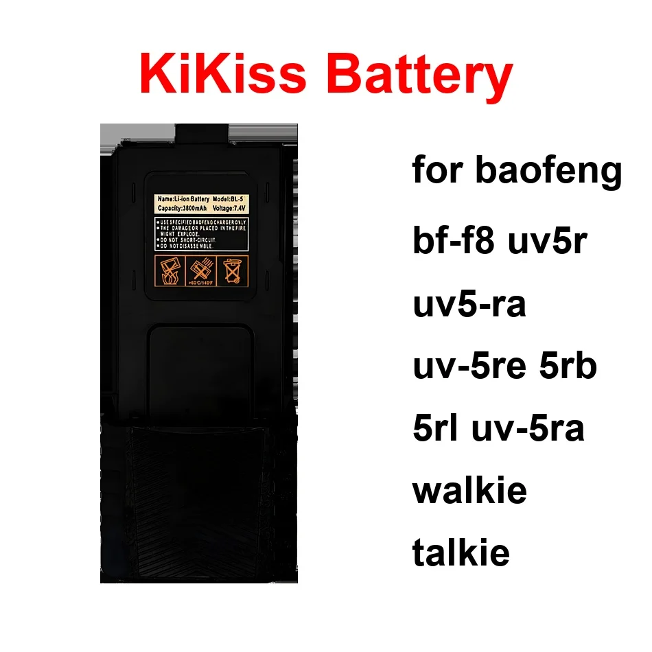 

UV-5R BL-5 For Baofeng BF-F8 Uv5r UV5-RA UV-5RE 5RB 5RL UV-5RA Walkie Talkie Battery