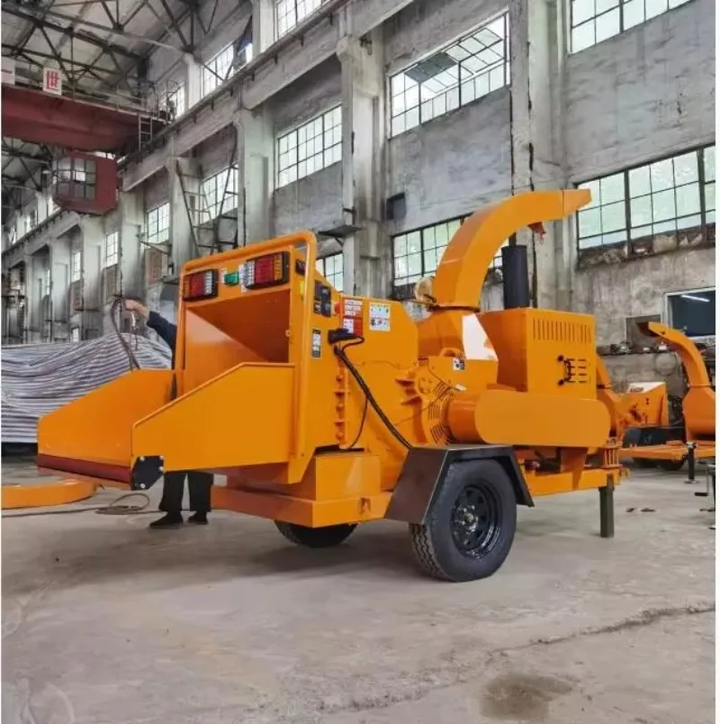 Hot Sale Agriculture Tree Wood Crusher Machine Wood Chipper Shredder with Diesel Engine