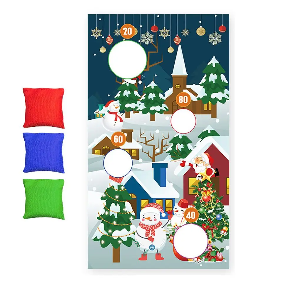 voor volwassenen kinderen kerstboom sneeuwpop veilig gooien gooien banner kerst gooien spel vlag spelen zitzakken buiten speelgoed