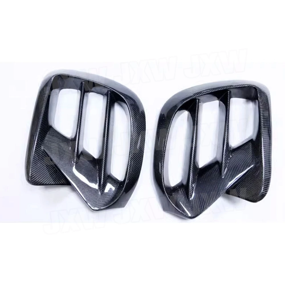 JXWANCF for Benz GLE Class C167 GLE350 GLE53 for AMG Sport Coupe 20-23 Carbon Fiber Front Bumper Air Vent Trim FRP Accessories view 2
