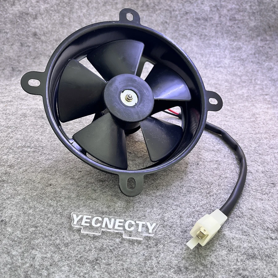 Ventilador de Refrigeración Eléctrico Universal para Motocicleta, ABS de 6 Pulgadas y 12V, Delgado, para Tanque de Agua, Compatible con Motos de Cross, Cuatrimotos y ATV de 150cc y 200cc