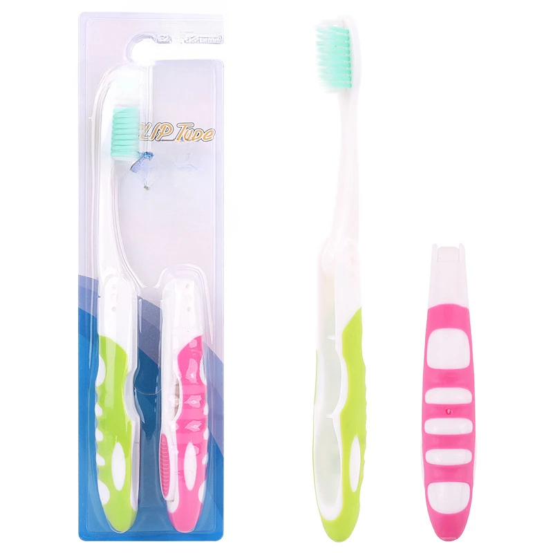 4Pcs Oral Foldable Travel Potable Toothbrush Hygiene PortableTooth Brush Tooth Whitening Tools Folding Toothbrush Oral Cleaning