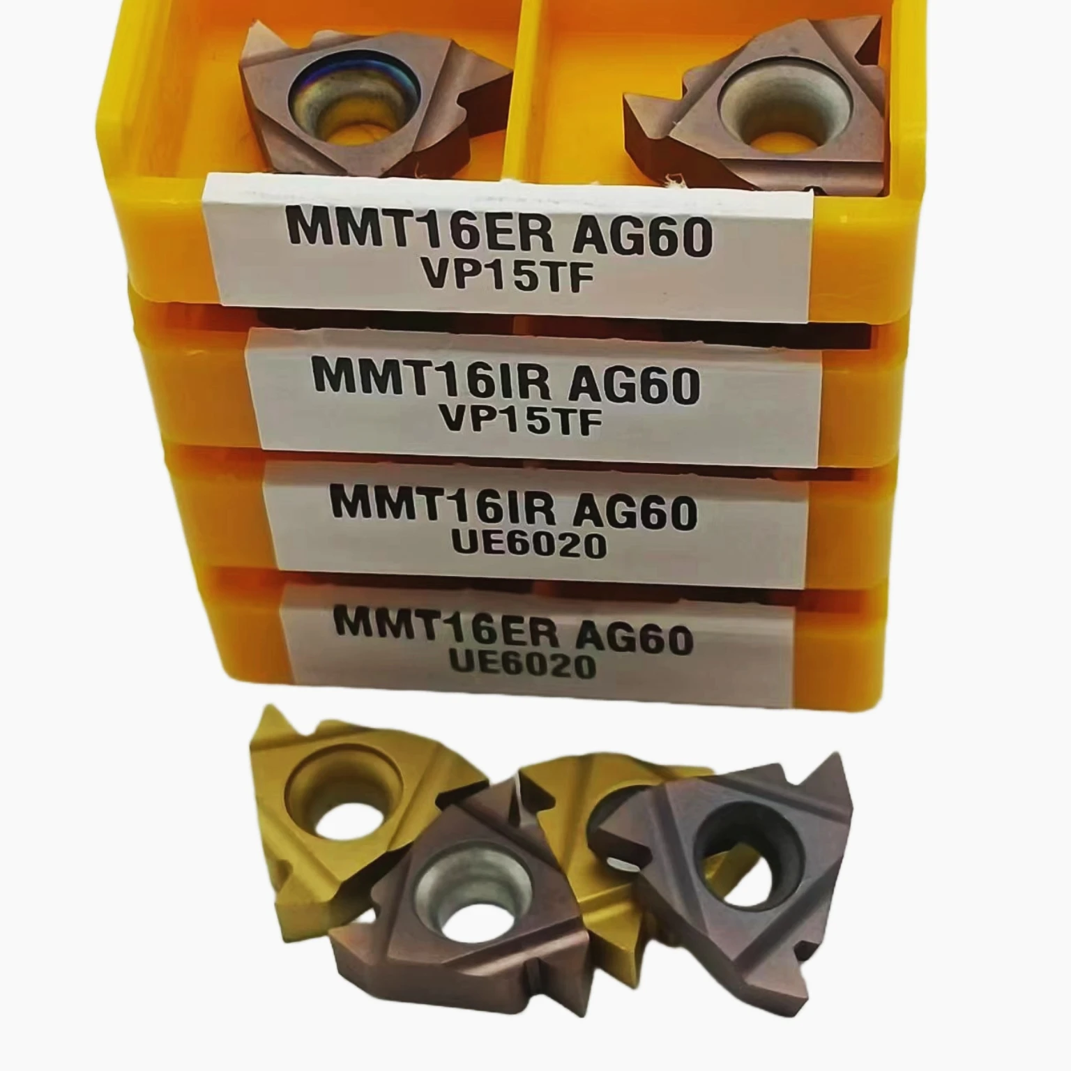 Herramienta de torneado de hilo de aleación dura mmt16er mmt16ir ag60, cortador de fresado cnc, cortador de hilo ue6020 vp15tf