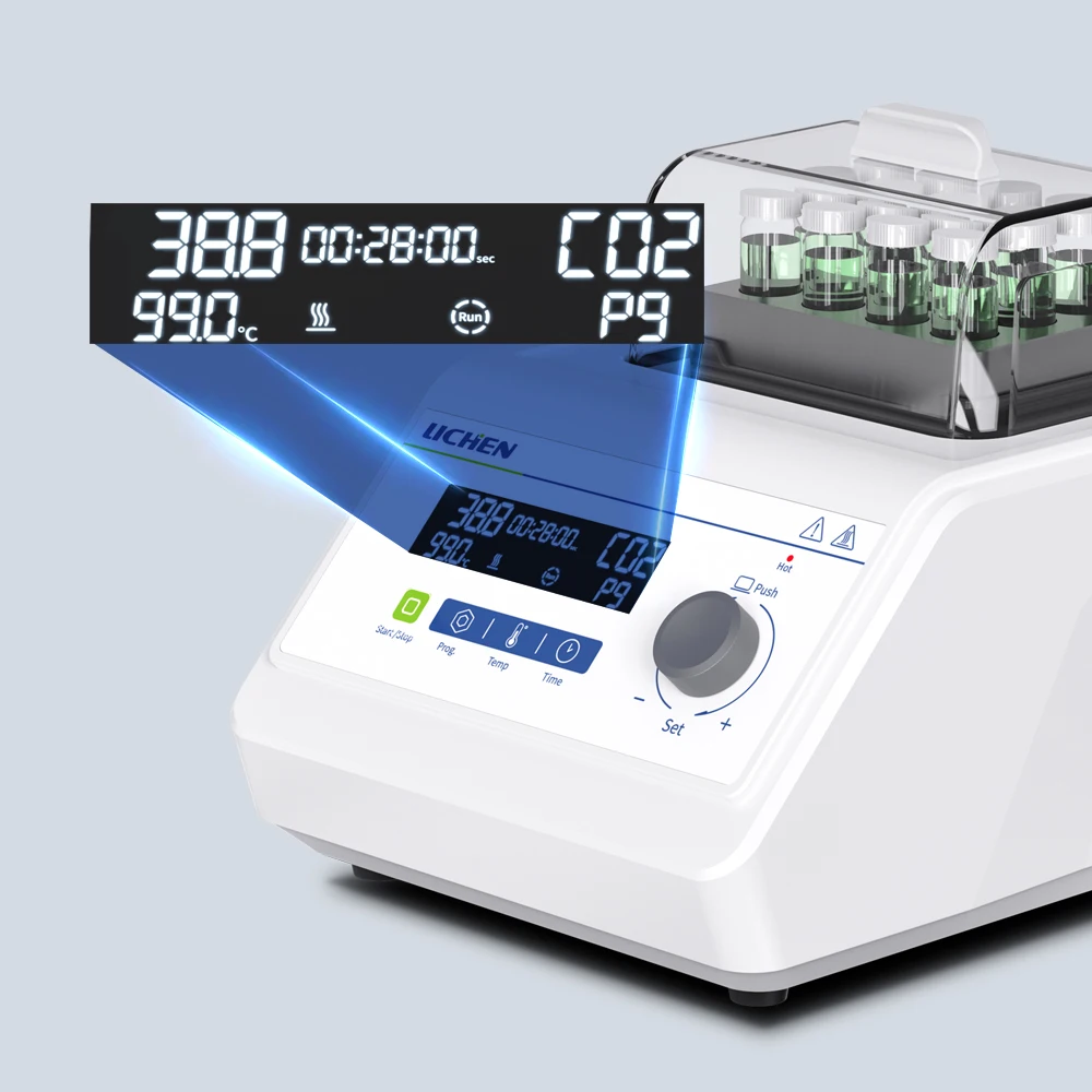 LICHEN LC-DB Series Programmable Heating and Cooling Dry Tubs RT-25 ° C to + 100 ° C Semiconductor Control 9-Stage Program