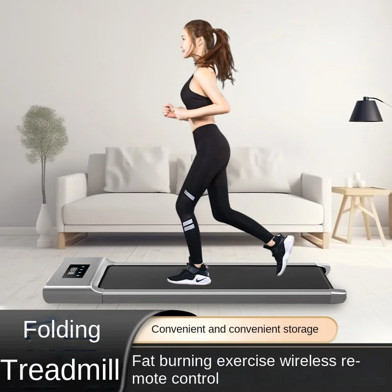 Treadmill Flat Walking Machine Home Silent Small Indoor Folding Electric Treadmill Fitness Walking Machine Wholesale