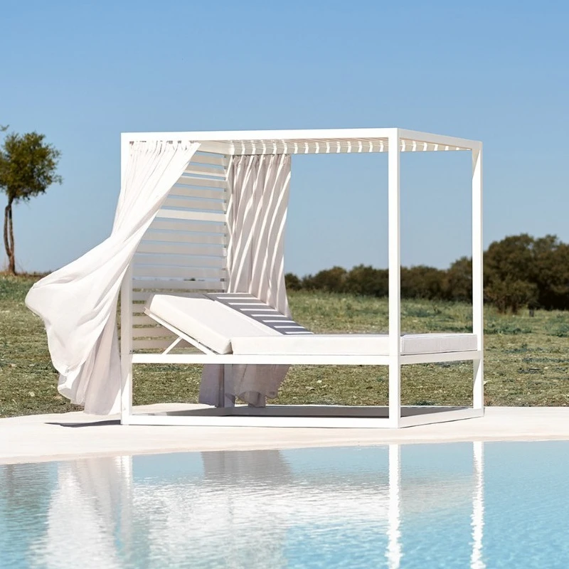 Ceiling garden sofa bed, outdoor bed, resort pool loungers