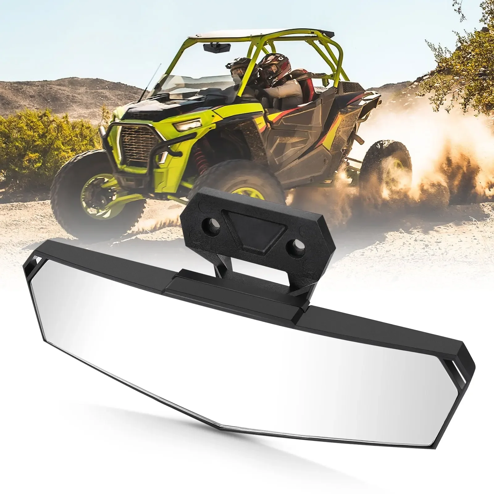 #2883763 UTV Premium Convex Rearview Mirror Compatible with Polaris RZR XP 1000 PRO XP 4 Trail S 900 Turbo R 4 PRO R4 2020-2025