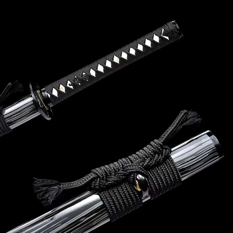 Custom-made Quality Iaito Training Sword, Type D Wooden Sword Handmade Japanese Ninja Katana Straight Blade Wood Saya Home Decor view 3