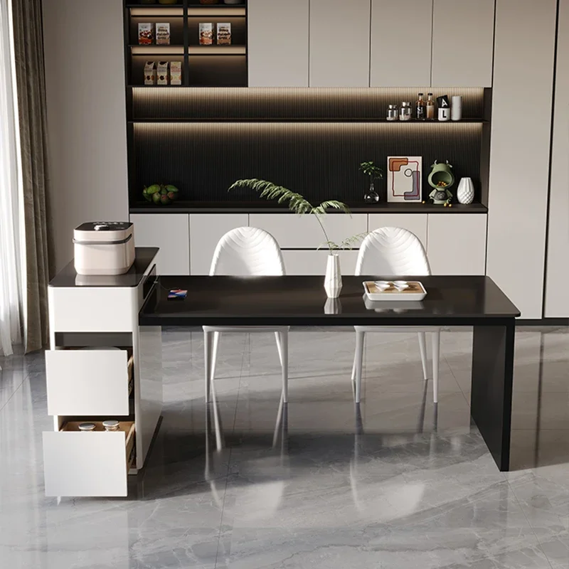 

Nordic Adjustable Dining Table Mobile Coffee Designround Ables Modern Living Room Moveis Para Cozinha Luxury Furniture