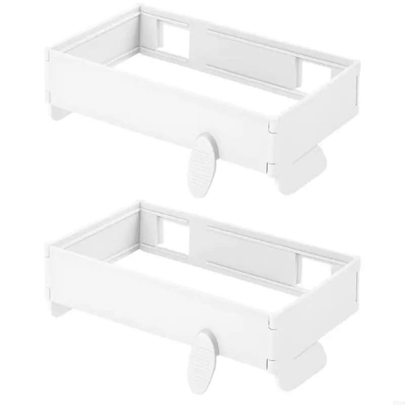 Foldable Design Garbage Bins Quick Setup for Kitchen Multiple Room Use Durable Rack 0XXB