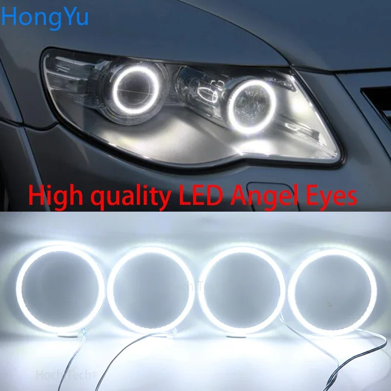

Super Bright White Color 3528 SMD Led Angel Eyes Kit Daytime Running Light DRL for Volkswagen VW Touareg 2007 2008 2009 2010