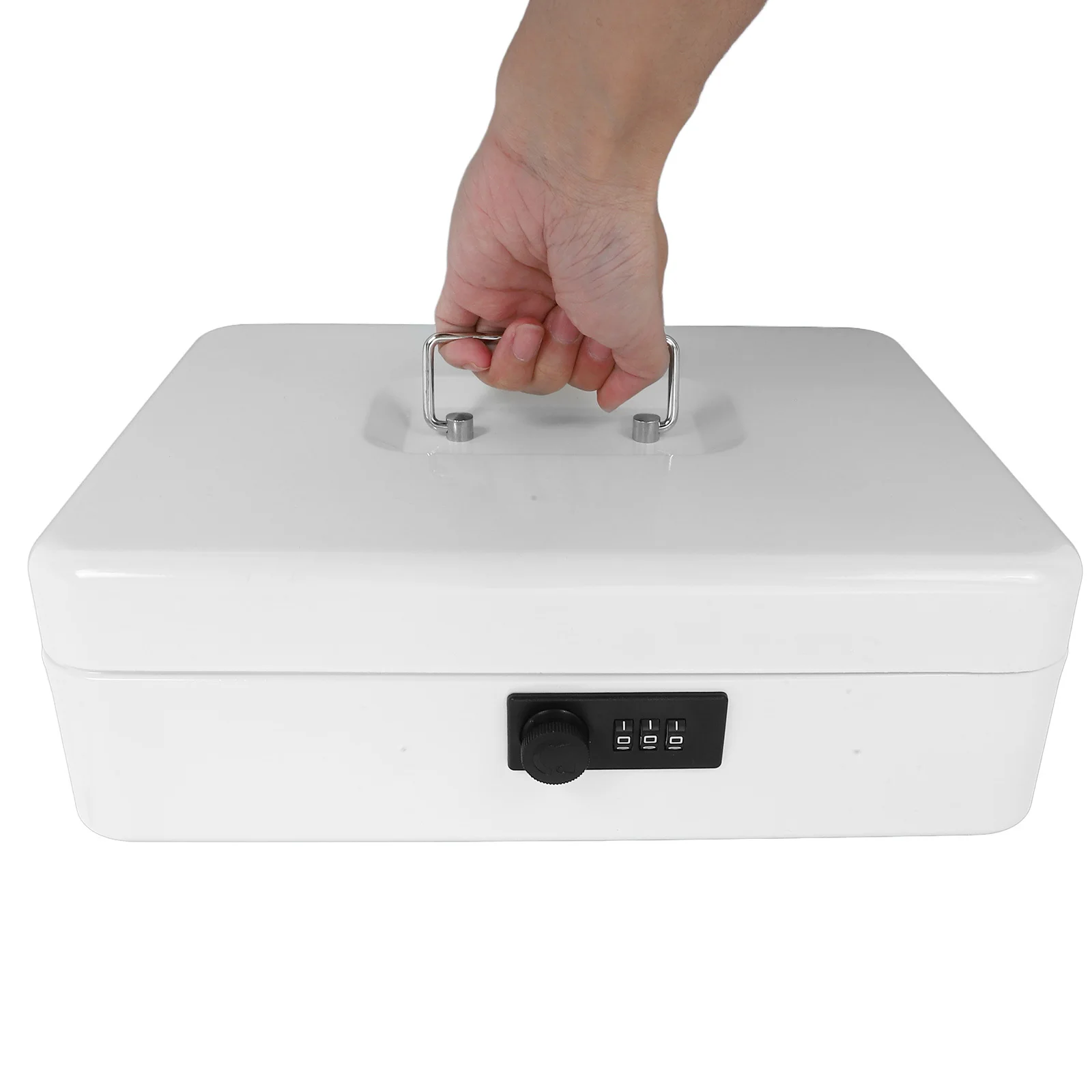 Password Security Cash Box Heavy Duty Metal Piggy Bank for Adults Large Capacity Iron Money Storage Safe Rust Resistant Solid