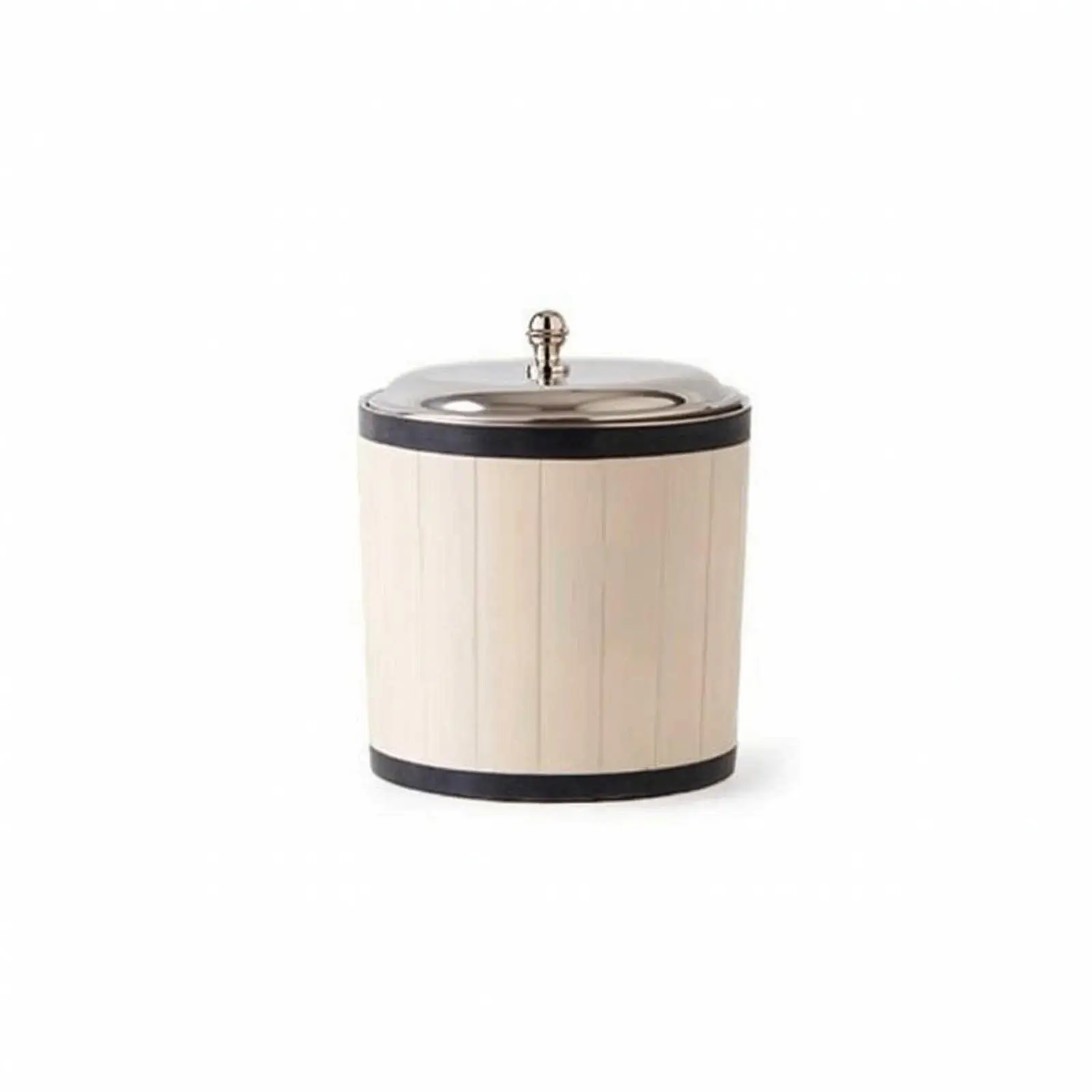 Bone Decorated Bucket Stainless Steel Bone Brass Compact Decor Accent for Dining and Display Cabinet