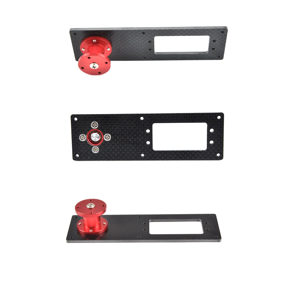 Carbon Fiber Vertical Rudder Mount / Rudder Tray Set for 20-50CC RC Airplane Model