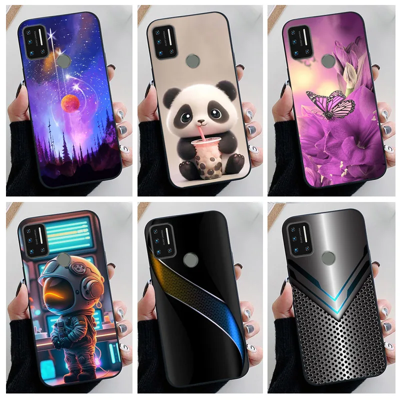 Funda para UMIDIGI A9, funda para teléfono A9Pro, pintura de dibujos animados de Panda encantador, funda de silicona suave para Umidigi A7 Pro, carcasa protectora