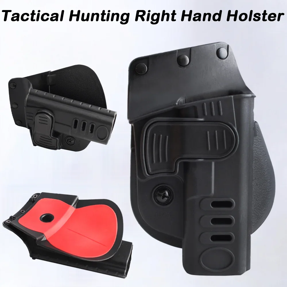 1Pc Tactical ABS Holster Hunting Right Hand Quick-draw Holsters Shooting Game Portable Holster Toy Gun Decoration G17 19 45