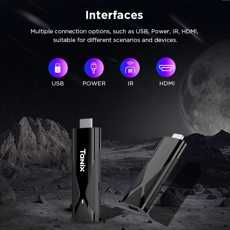 Tanix TX8 TVAllwinner H313 Stick Android 10.0 TV Stick BT 4K Wifi 2.4G Dual Wifi Media Player TV Stick PK TV Box